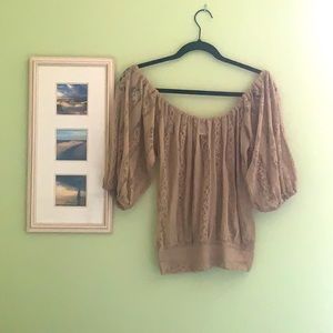 🌺 2 for $23 🌺 Poof! Lacy 3/4 sleeve blouse